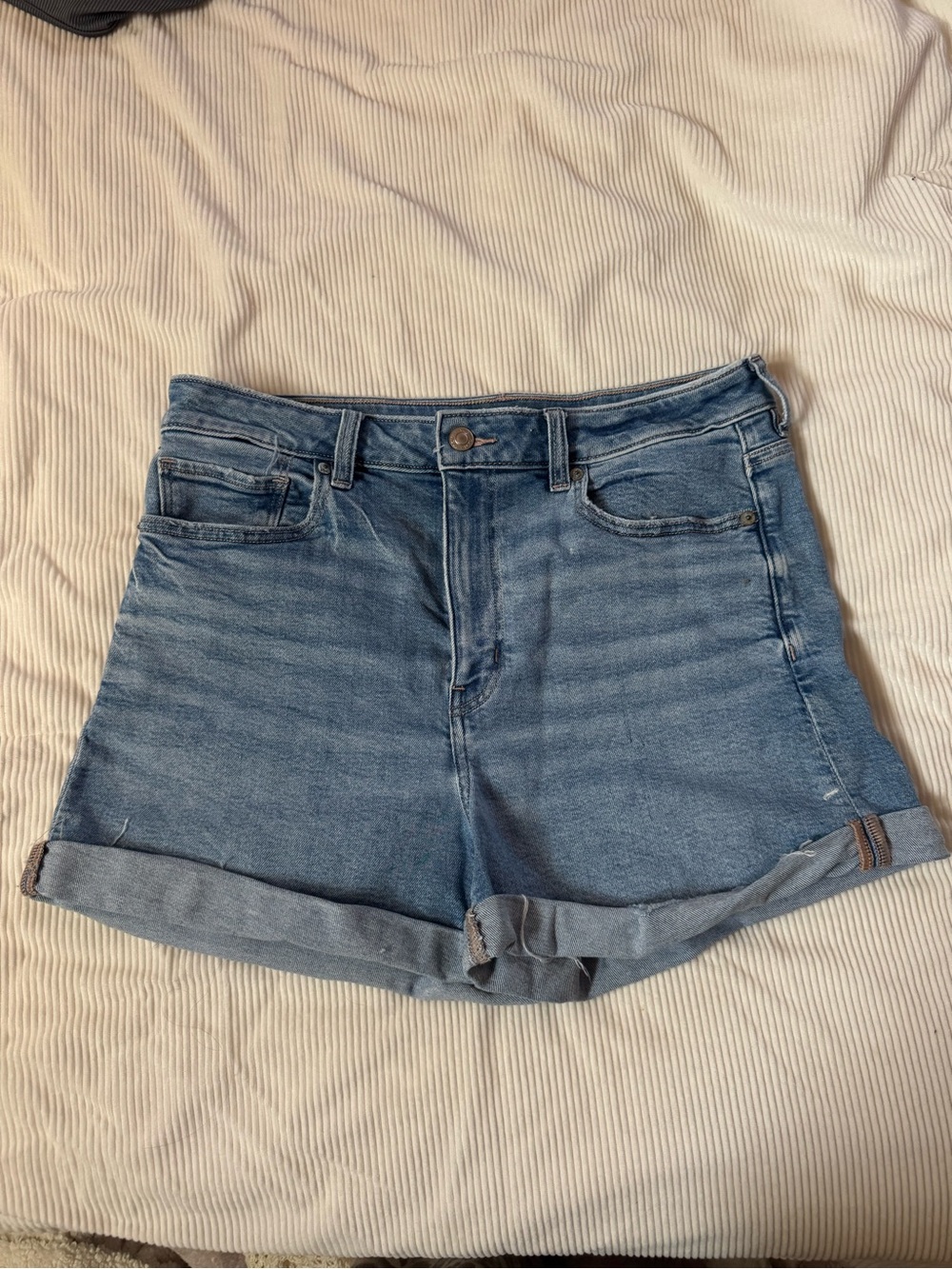 American Eagle High-Rise Blue Denim Women's Shorts